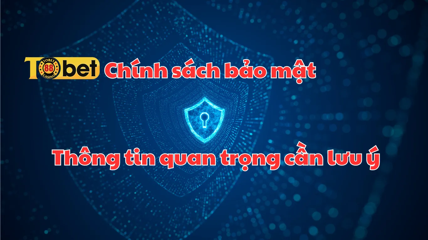 Chính sách bảo mật Tobet88 - Thông tin quan trọng cần lưu ý