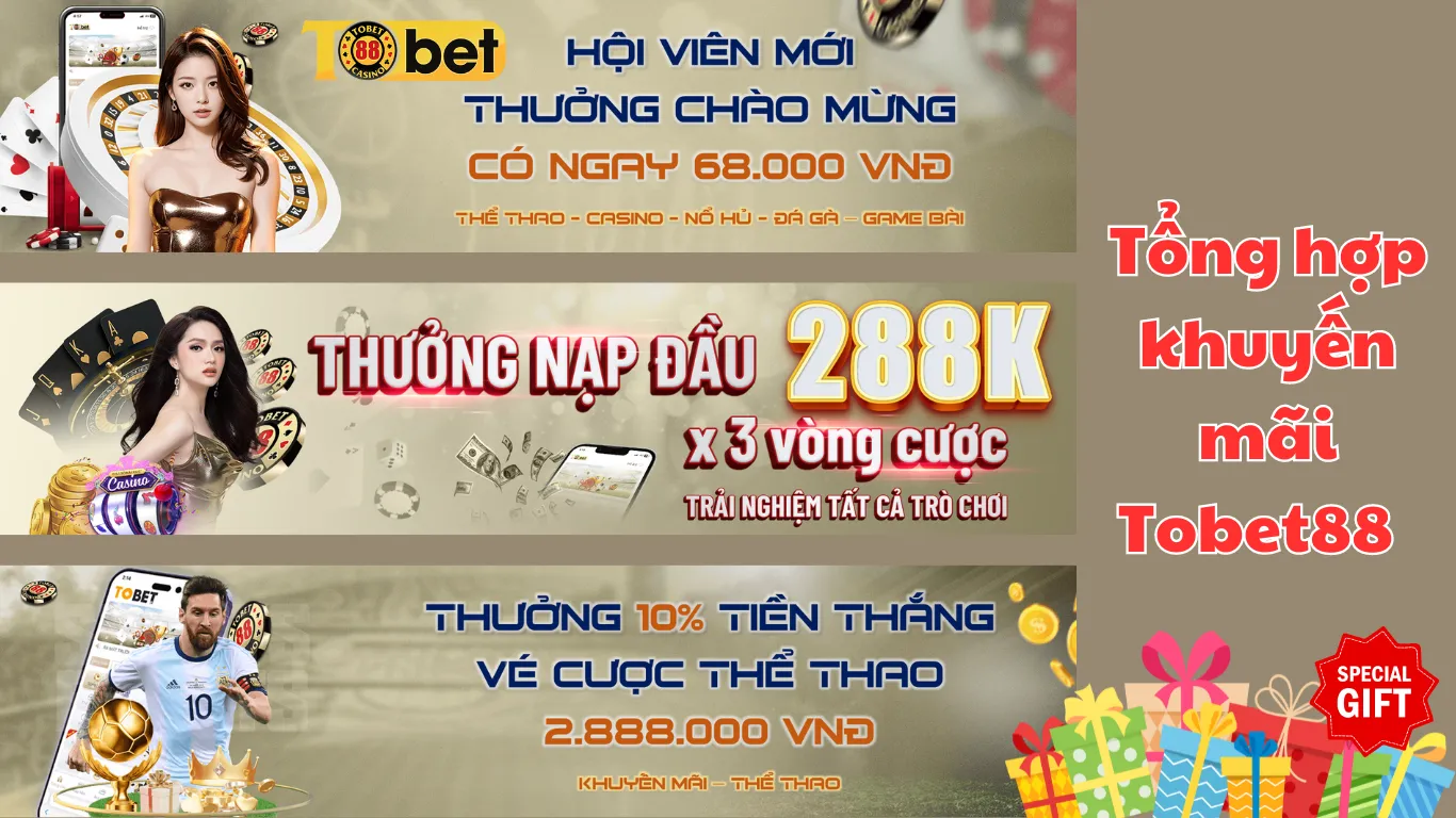 Tổng hợp khuyến mãi Tobet88 và cách nhận ưu đãi dễ dàng